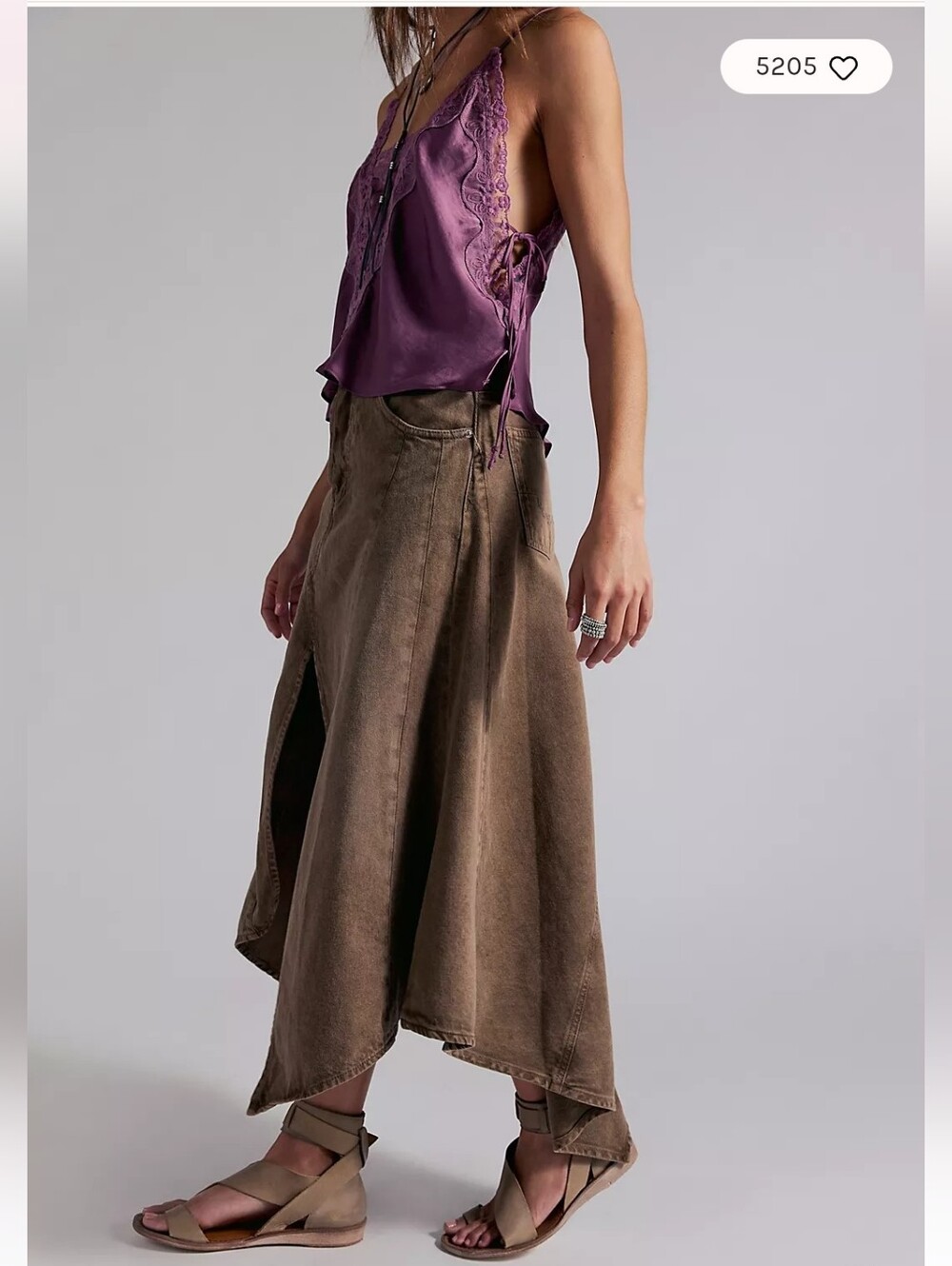 NWT Free People We The Free Aquarius Maxi Skirt Msrp $178 - Picture 3 of 5